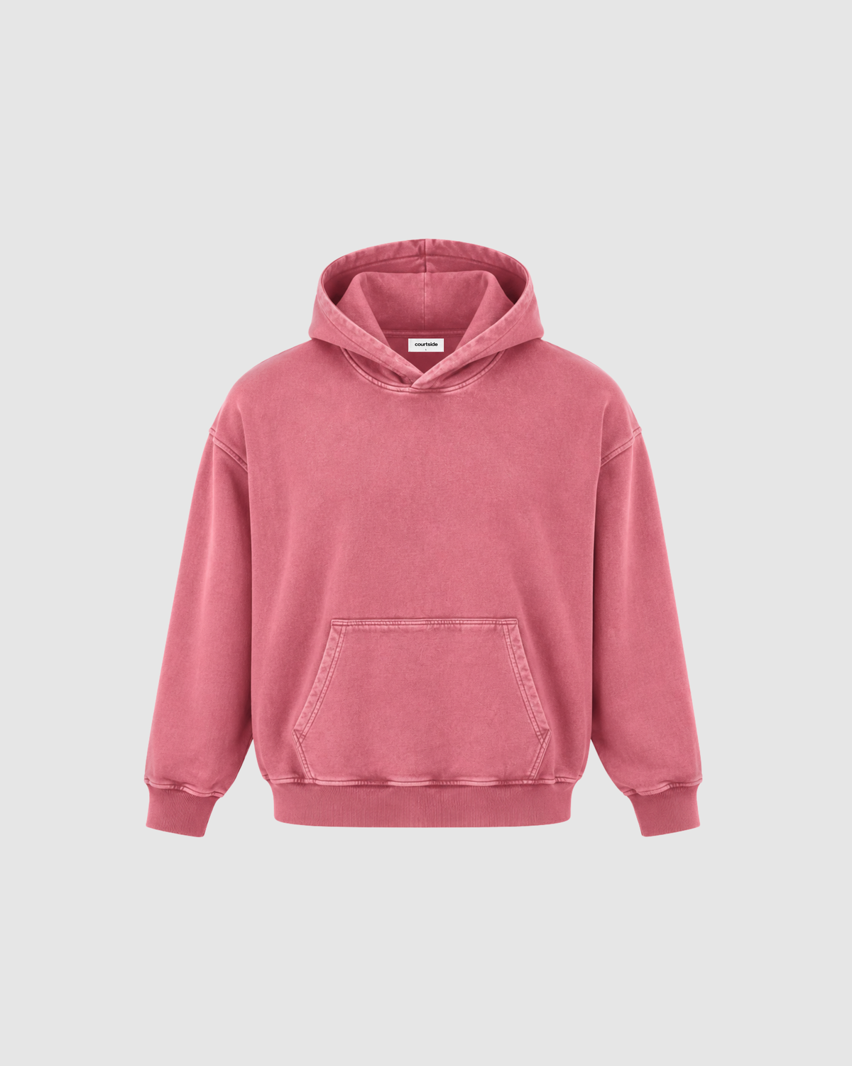 SNOW WASHED HOODIE - RED