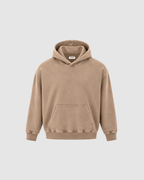 SNOW WASHED HOODIE - SAND