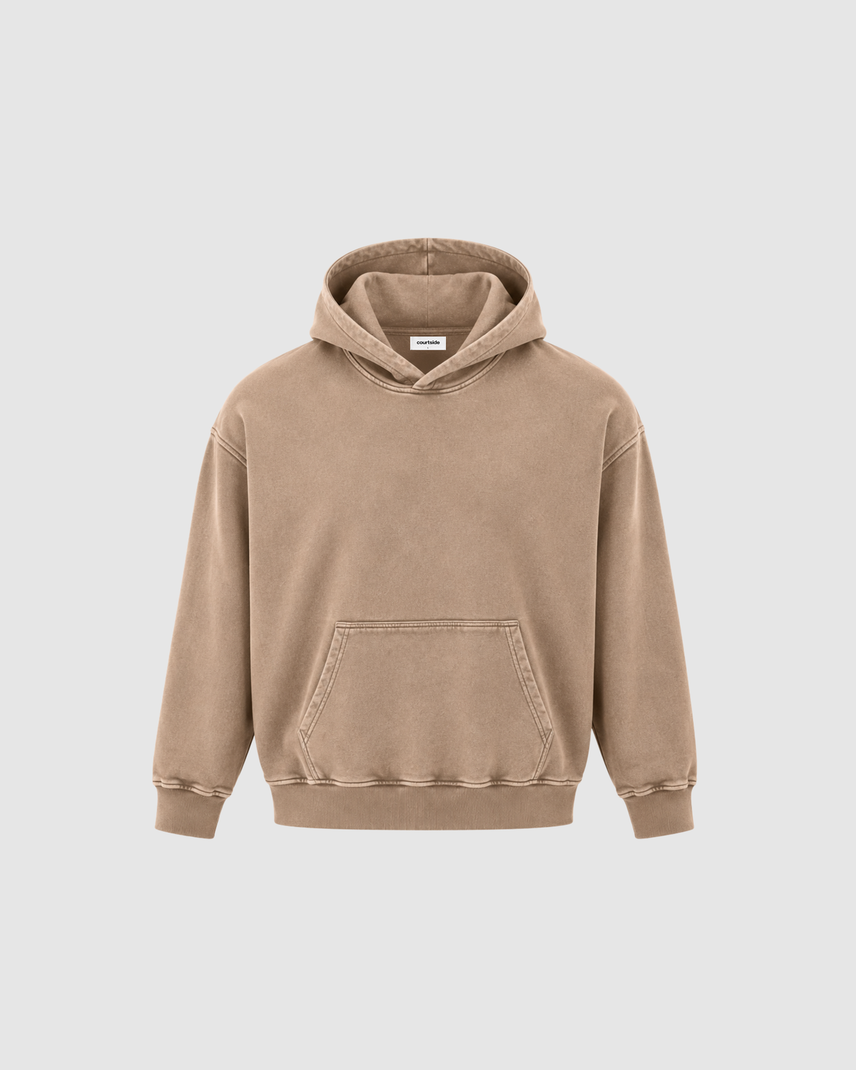 SNOW WASHED HOODIE - SAND
